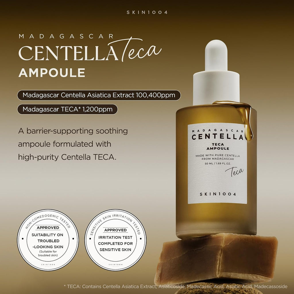 SKIN1004 [Hudson's Pick] Madagascar Centella Ampoule, Korean Face Serum with Centella Asiatica for Hydrating & Moisturizing, Soothing Facial Serum for Skin Balance, Korean Skin Care, 100ml