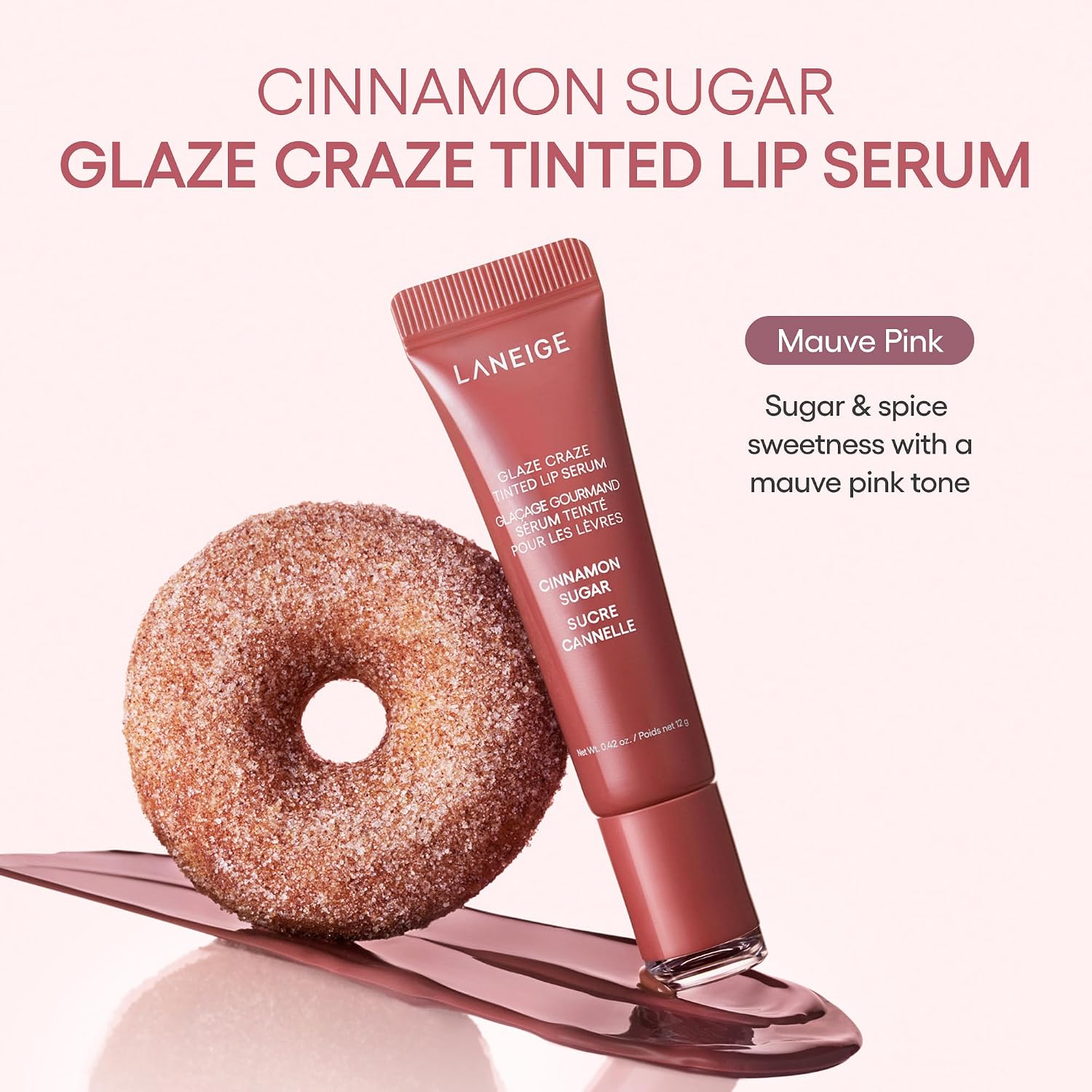 LANEIGE Glaze Craze Tinted Lip Serum, Cinnamon Sugar