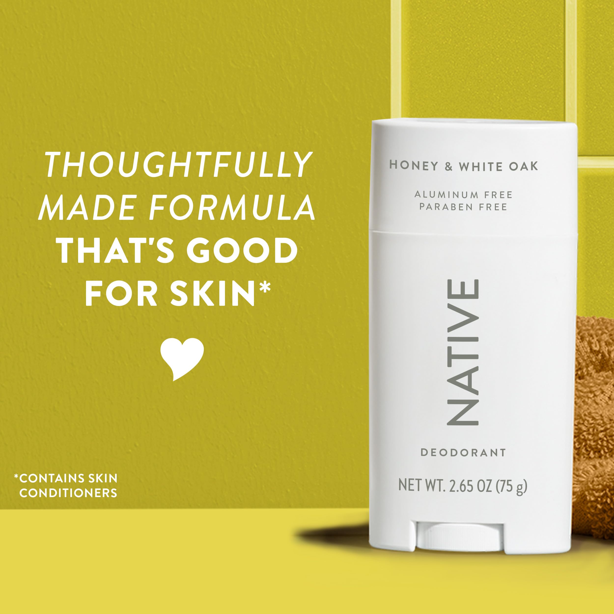 Native Deodorant Contains Naturally Derived Ingredients, 72 Hour Odor Control, Deodorant for Women and Men, Aluminum Free, Coconut & Vanilla 2.65oz