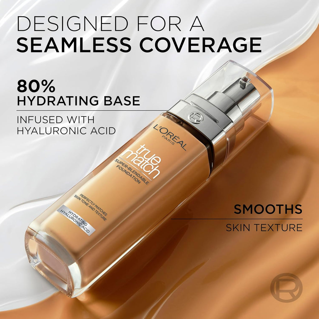 L'Oréal Paris, Liquid Foundation, Hydrating & Evening, True Match, 30 ml, Shade: 2N Vanilla