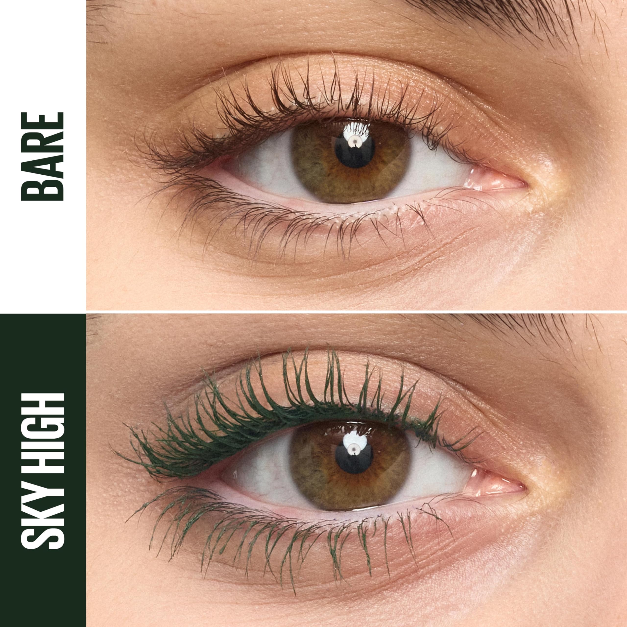 Maybelline Lash Sensational Sky High Washable Mascara Makeup, Volumizing, Lengthening, Defining, Curling, Multiplying, Buildable Formula, Blackest Black, 1 Count