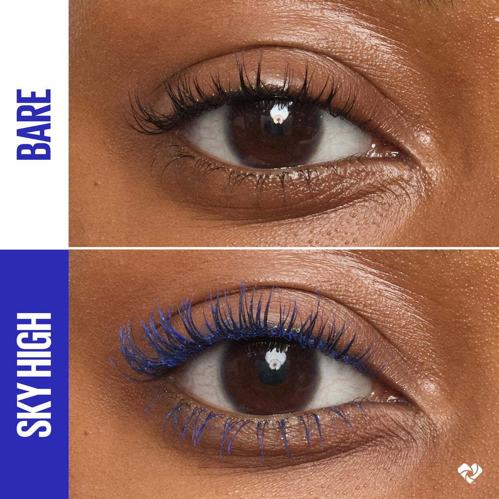 Maybelline Lash Sensational Sky High Washable Mascara Makeup, Volumizing, Lengthening, Defining, Curling, Multiplying, Buildable Formula, Blackest Black, 1 Count
