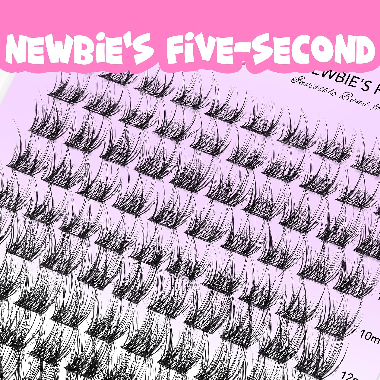 VEYESBEAUTY Manga Lash Clusters Eyelash Extensions Thin & Invisible Band