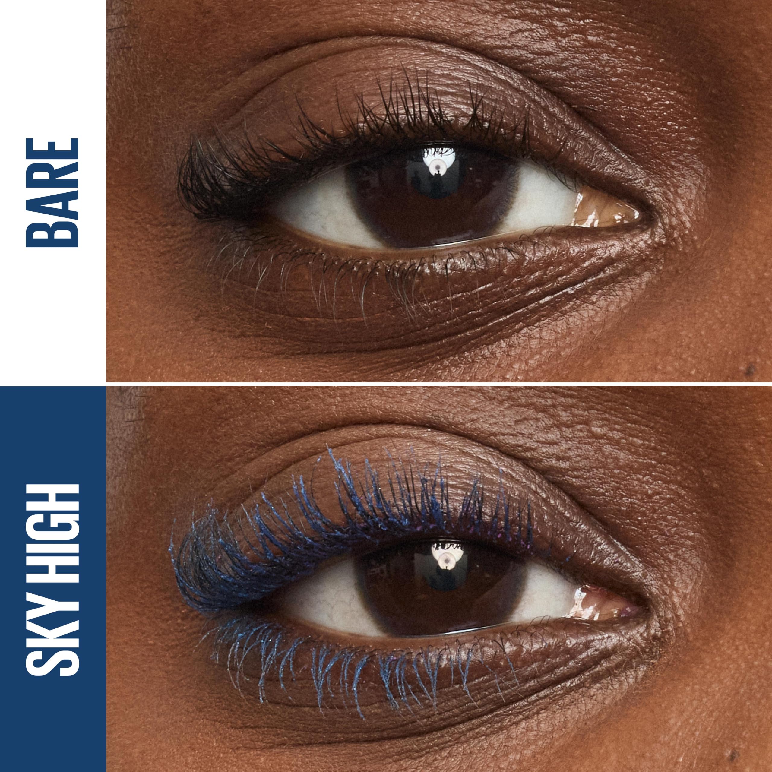 Maybelline Lash Sensational Sky High Washable Mascara Makeup, Volumizing, Lengthening, Defining, Curling, Multiplying, Buildable Formula, Blackest Black, 1 Count