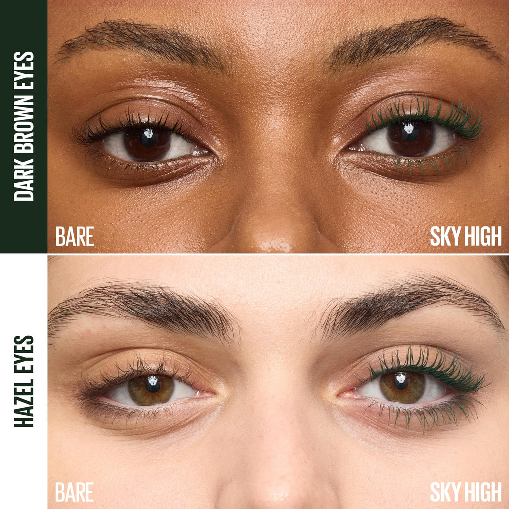 Maybelline Lash Sensational Sky High Washable Mascara Makeup, Volumizing, Lengthening, Defining, Curling, Multiplying, Buildable Formula, Blackest Black, 1 Count