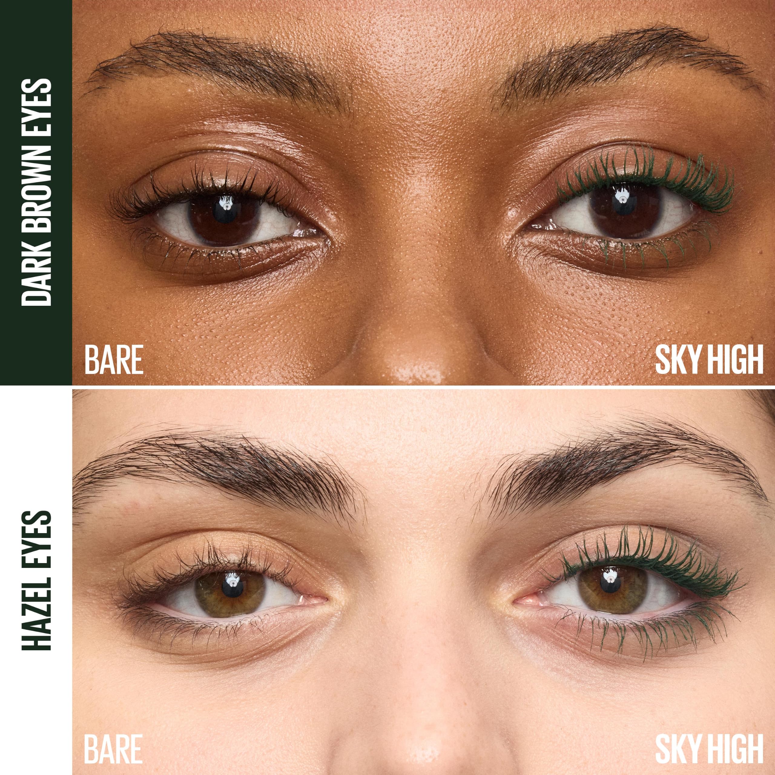 Maybelline Lash Sensational Sky High Washable Mascara Makeup, Volumizing, Lengthening, Defining, Curling, Multiplying, Buildable Formula, Blackest Black, 1 Count