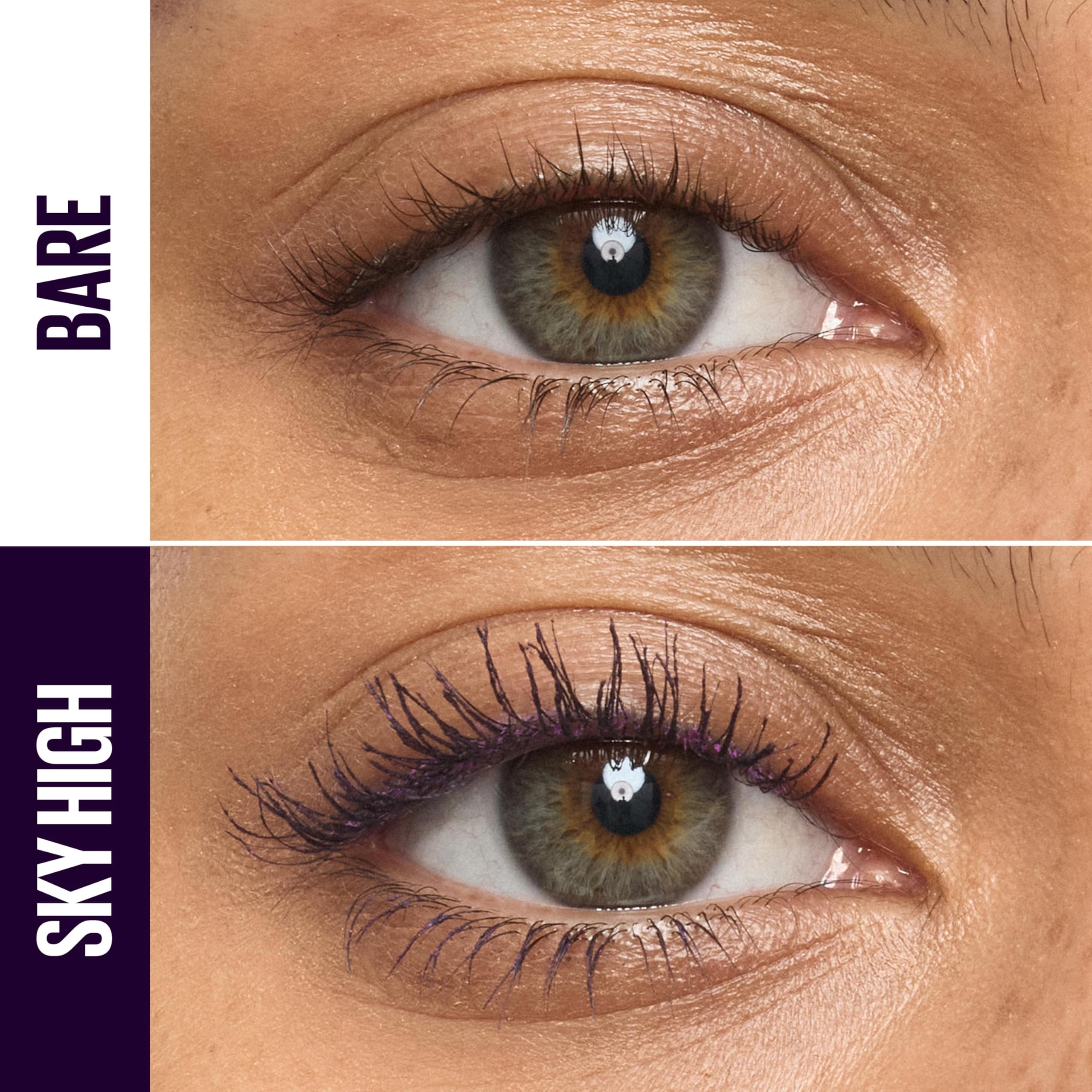 Maybelline Lash Sensational Sky High Washable Mascara Makeup, Volumizing, Lengthening, Defining, Curling, Multiplying, Buildable Formula, Blackest Black, 1 Count