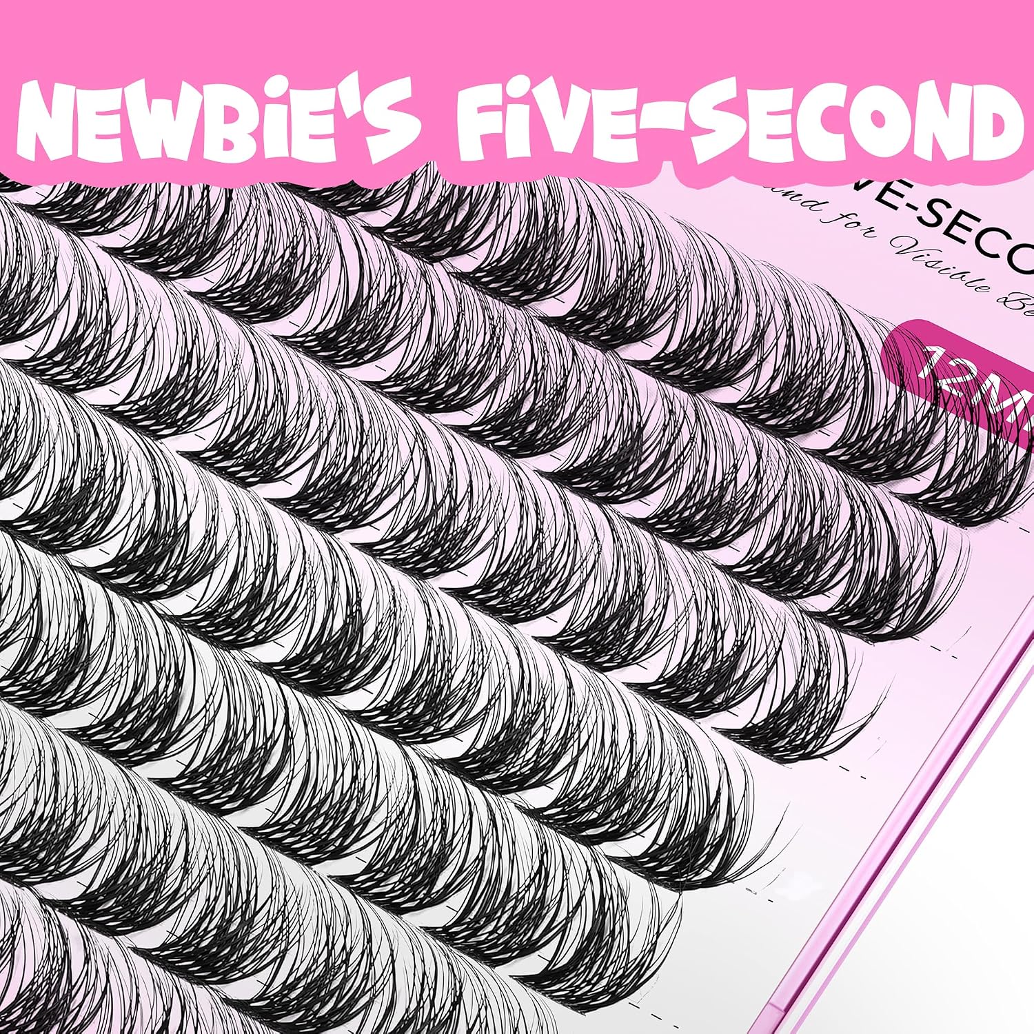 VEYESBEAUTY Manga Lash Clusters Eyelash Extensions Thin & Invisible Band