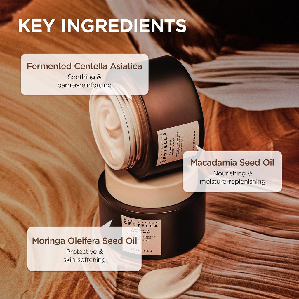 SKIN1004 Hyalu-Cica Moisture Cream, Korean Moisturiser, Face Cream, 75ml