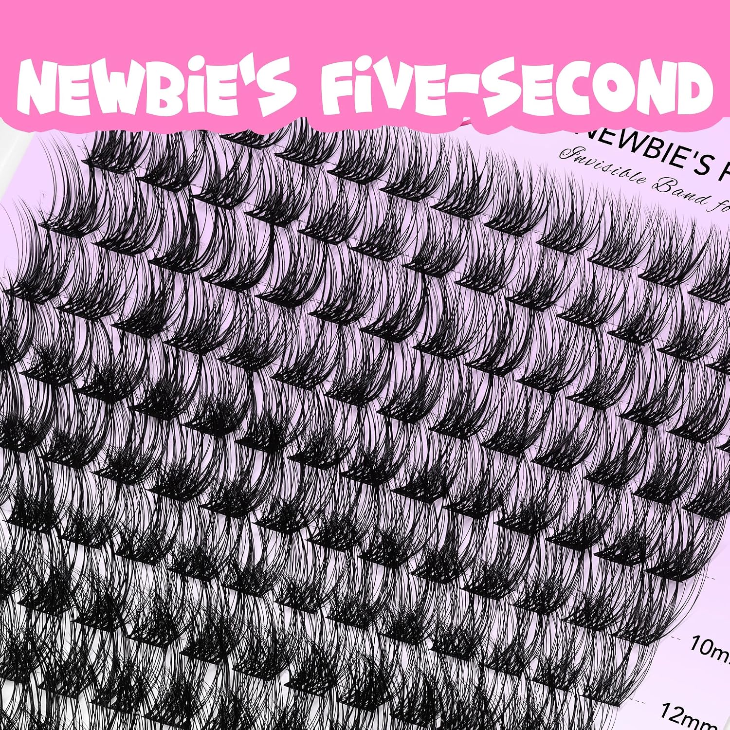VEYESBEAUTY Manga Lash Clusters Eyelash Extensions Thin & Invisible Band
