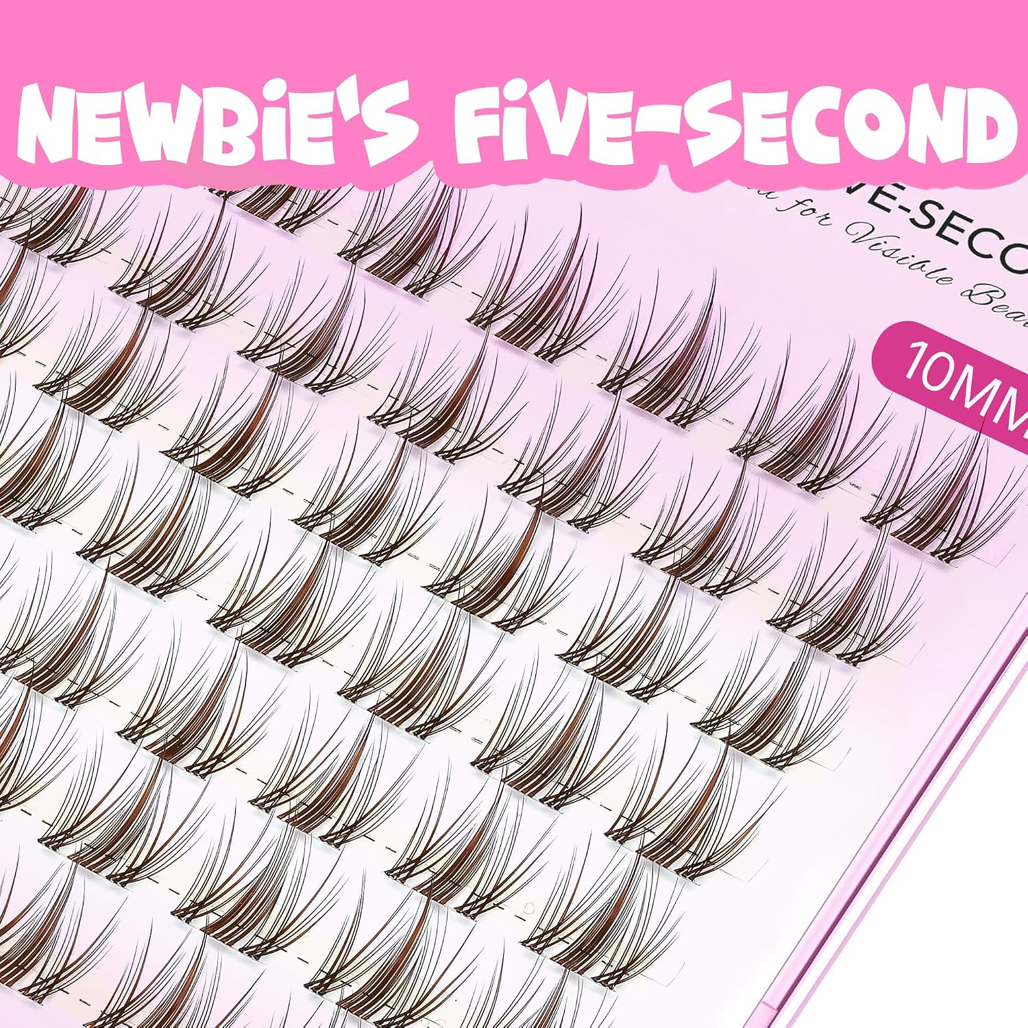 VEYESBEAUTY Manga Lash Clusters Eyelash Extensions Thin & Invisible Band
