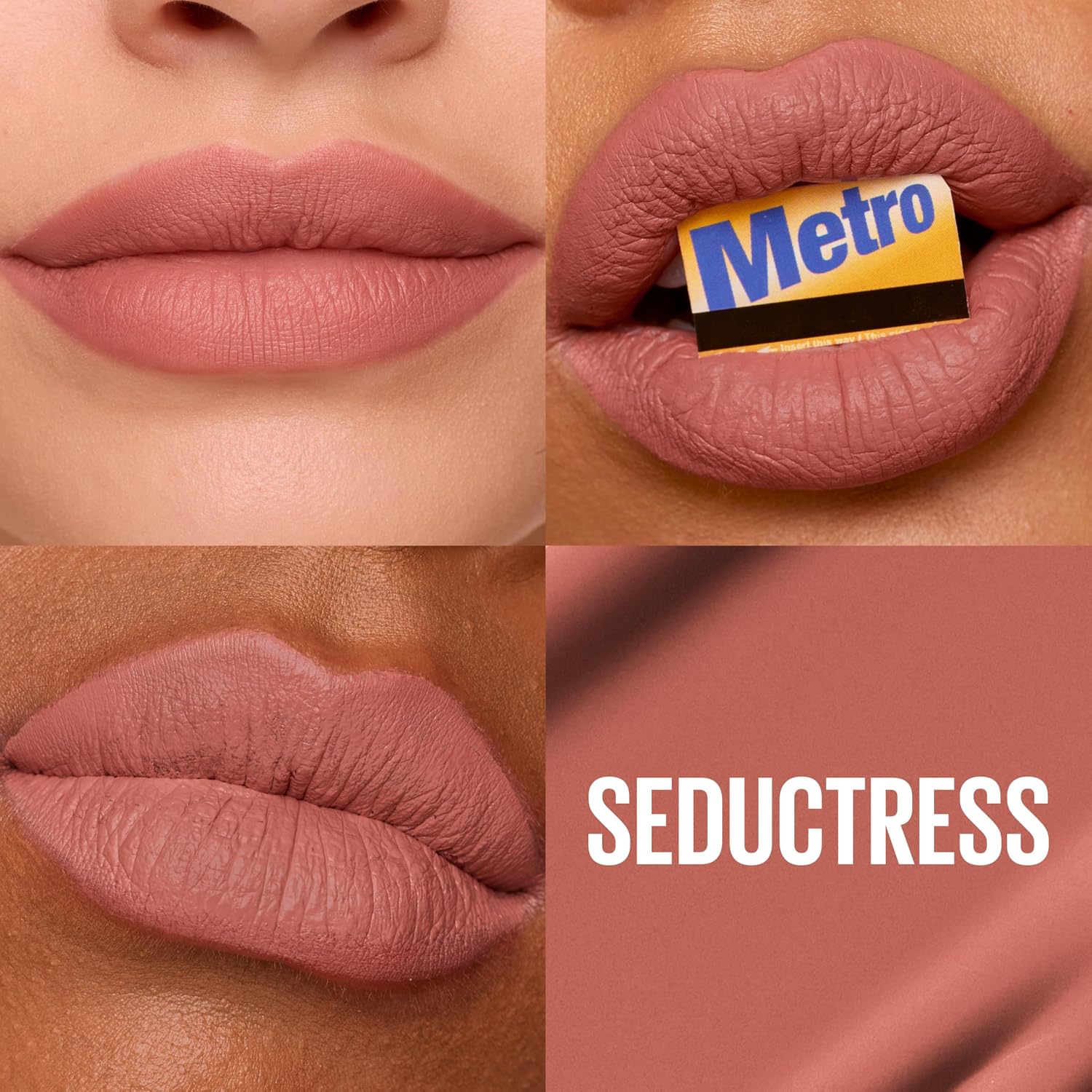 Maybelline New York SuperStay Matte Ink 16H Liquid Lipstick in 65 Seductress 5ml: Super-Saturated Transfer-Resistant Matte Finish with Precision Arrow Applicator for All-Day Wear