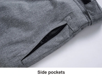 High Quality Men Women Winter Thick Warm Skiing Pants Windproof Waterproof Suspender Trousers Snow Snowboard Pants Plus Size