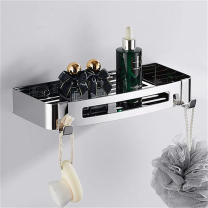 Bathroom Shelf Bath Shower Shelf 304 Stainless Steel Chrome Bathroom Corner shelf Wall Mounted Satin Kitchen Storage holder