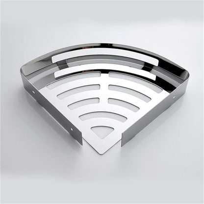 Bathroom Shelf Bath Shower Shelf 304 Stainless Steel Chrome Bathroom Corner shelf Wall Mounted Satin Kitchen Storage holder