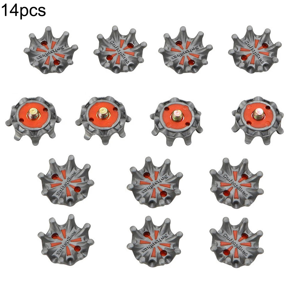 14Pcs Golf Shoe Spikes Replacement Studs Soft Fast Twist For Footjoy Cleat Metal Screw Golf Accessories