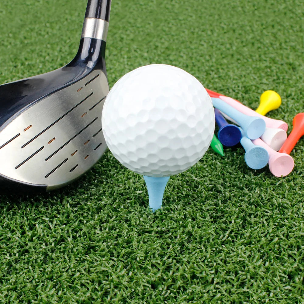 100 Pieces 42 MM Colored Wooden Golf Tees Wood Accessories