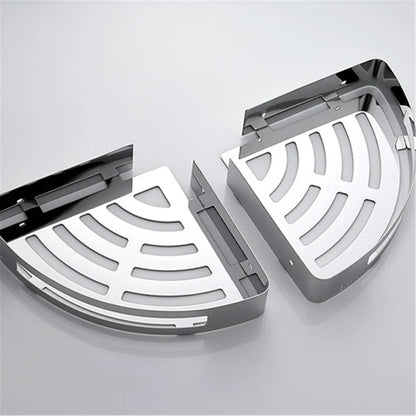 Bathroom Shelf Bath Shower Shelf 304 Stainless Steel Chrome Bathroom Corner shelf Wall Mounted Satin Kitchen Storage holder