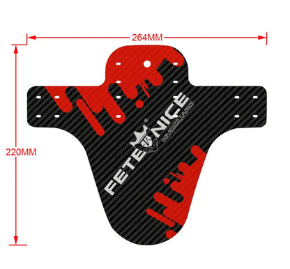 2Pcs Mountain Bike Mudguard 3D Carbon Fiber Twill MTB Fender Front/Rear Tire Wheel Universal Suitable For Disc Brake Bicycle