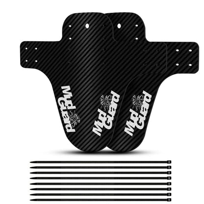 2Pcs Mountain Bike Mudguard 3D Carbon Fiber Twill MTB Fender Front/Rear Tire Wheel Universal Suitable For Disc Brake Bicycle