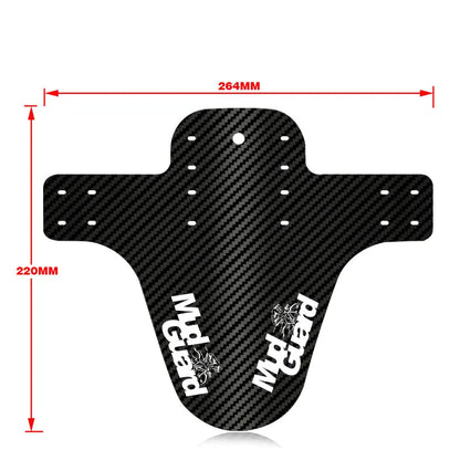 2Pcs Mountain Bike Mudguard 3D Carbon Fiber Twill MTB Fender Front/Rear Tire Wheel Universal Suitable For Disc Brake Bicycle