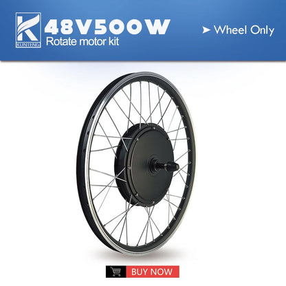 Electric Bicycle Conversion Kit 36V48V 500W Rear Rotate Brushless Gearless Hub Motor  20-29inch 700C For Ebike Conversion Kit