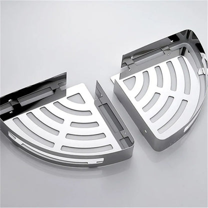 Bathroom Shelf Bath Shower Shelf 304 Stainless Steel Chrome Bathroom Corner shelf Wall Mounted Satin Kitchen Storage holder