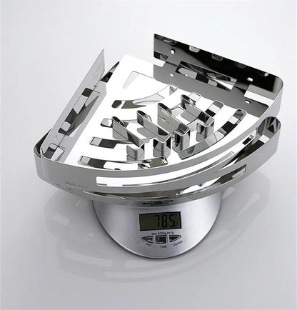 Bathroom Shelf Bath Shower Shelf 304 Stainless Steel Chrome Bathroom Corner shelf Wall Mounted Satin Kitchen Storage holder