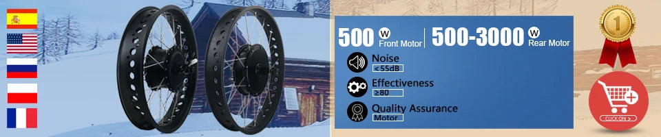 Electric Bicycle Conversion Kit 36V48V 500W Rear Rotate Brushless Gearless Hub Motor  20-29inch 700C For Ebike Conversion Kit