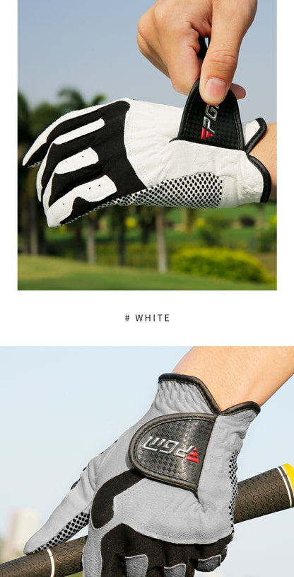 PGM Professional Golf Gloves Microfiber Cloth Fabric Breathable Non-Slip Gloves Club Swing Putting Training Gloves