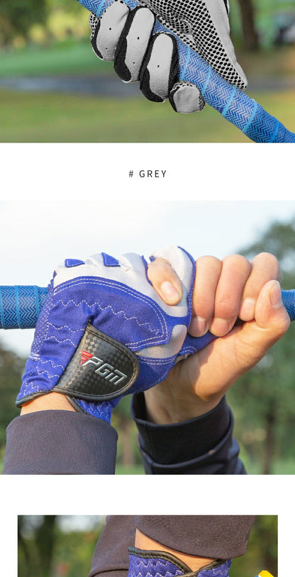 PGM Professional Golf Gloves Microfiber Cloth Fabric Breathable Non-Slip Gloves Club Swing Putting Training Gloves