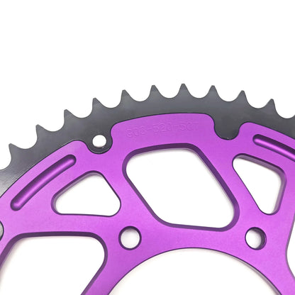 SURRON Ultra bee 50t Sprocket Steel Aluminum 50T Dual Ring Sprocket For Ultra bee Steel Aluminum Modified Anodized 50T Sprocket
