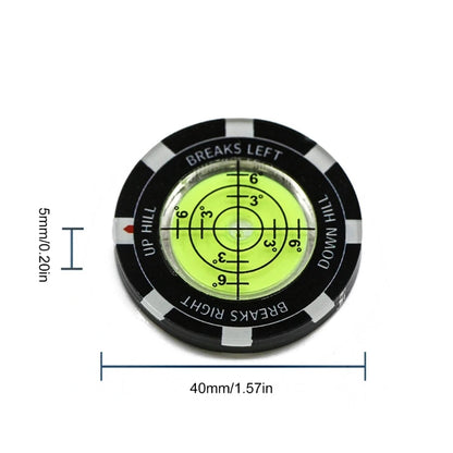 Bubble Levels Golfball Marker Golfs Putting Aid Round Bubble Levels High Reader Golfs Accessory for Men Women
