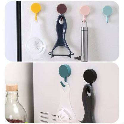 Adhesive Decorative Wall Hook Damage Frees Installation Strong Hold Bathroom Kitchen Use ABS Plastic Waterproof Hanger