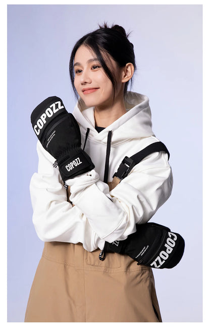 COPOZZ 3M Thinsulate Thick Adult Teenage Professional Snowboard Ski Gloves Windproof Winter Warm Thermal Snow Mittens Snowmobile