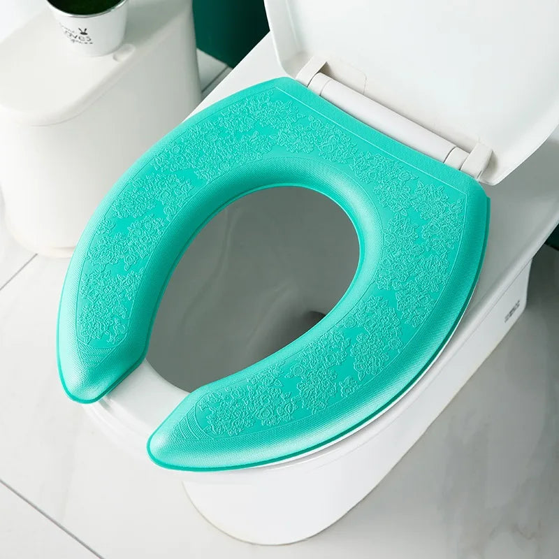 Waterpoof Soft Toilet Seat Cover Bathroom Washable Closestool Mat Pad Cushion O-shape Toilet seat Bidet Toilet Cover Accessories