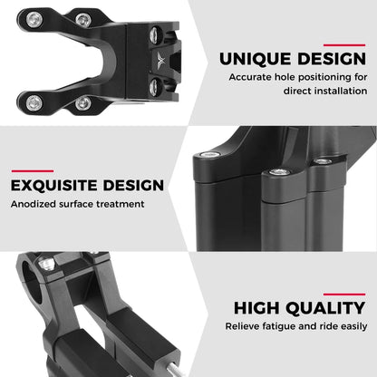 For Surron X Direct Light Bee X Mount Double Shoulde Stem Riser Scooter Dirt Bike Off-Road For Segway CNC Motorcycle Accessories