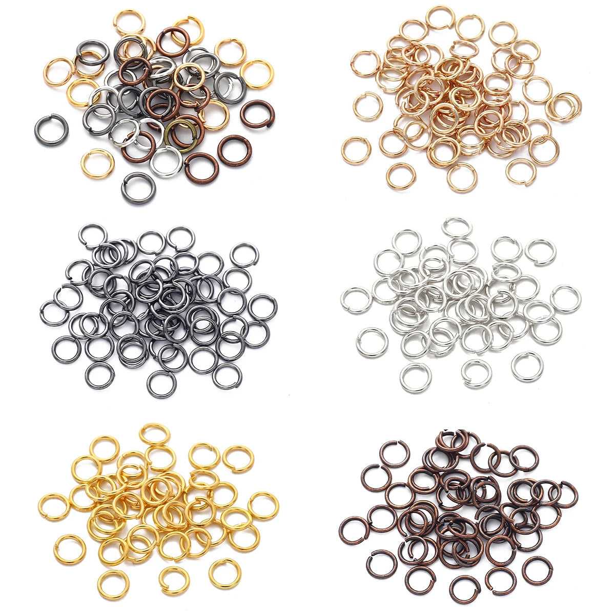 100-300pcs/Lot Hypoallergenic Earring Hook Kit Mix-color Ear Wires Fish Hooks Open Jump Rings Earplugs For DIY Jewelry Making