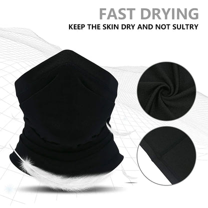 Rossignol Black Bandana Mask Scarf Neck Gaiter Mouth Cover