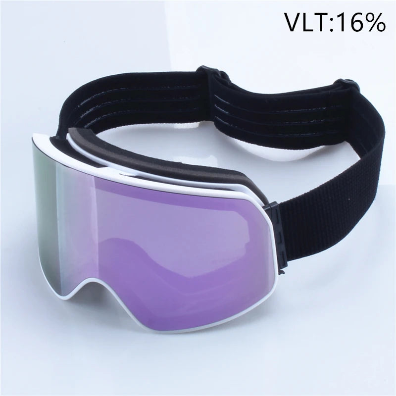 Big Ski Snowboard Goggles Women Men Skiing Eyewear Mask UV 400 Snow Protection Over Glasses Adult Double Anti-Fog Cylindrical