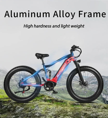 CHINA US 1000W Off-road Electric Bike 26 inch 4.0 Fat Tire Outdoor Sports Mountain Bike 20Ah Battery Adult Bike 40km/h ebike