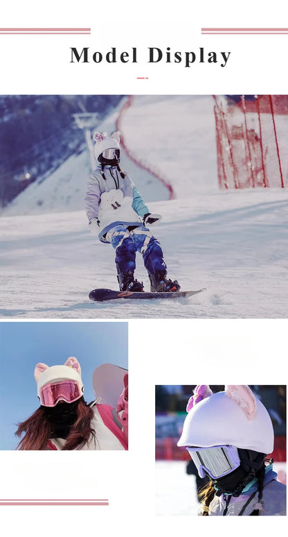 Ski Helmet Cover Single and Double Snowboard Battery Car Helmet Protections Covers for Adult and Kid