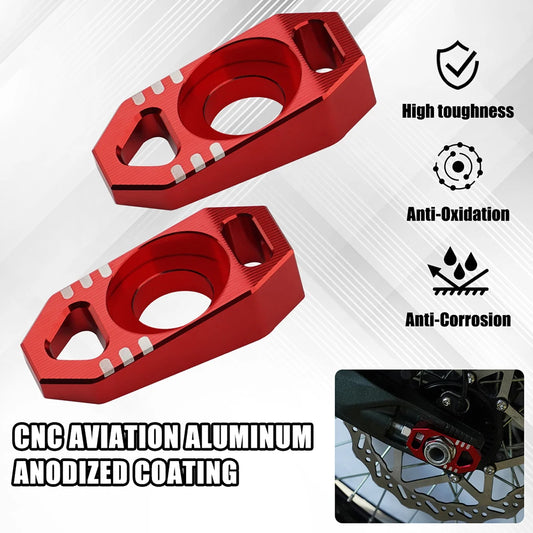 2pcs Aluminium Alloy Chain Tension Adjuster For Sur-Ron Ultra Bee