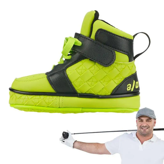 Golf Club Headcover Shoe Shaped Golf Iron Cover Golf Iron Cover Golf Club Head Protector PU Leather Putter Headcover Golf Putter