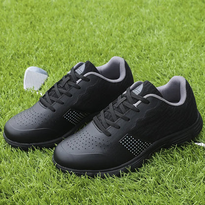 Waterproof Golf Shoes for Men Spikeless Outdoor Golf Sport Training Sneakers Classic Mens Golf Trainers Big Size 13 14