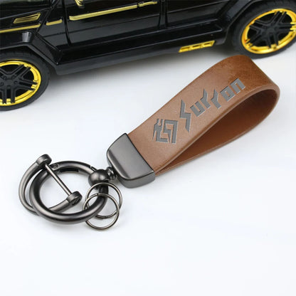 High-Grade Leather Motorcycle Keychain Holder Keyring For Sur Ron Surron Light Bee X S Lightbee Electric Off-Road Bike