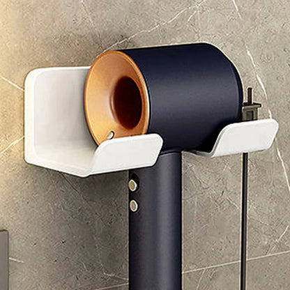 Hair Dryer Holder Wall Mounted Wall Dryer Cradle White Black GreyHairdryer Blow Dryer Organizer For Bathroom Bathroom Shelves