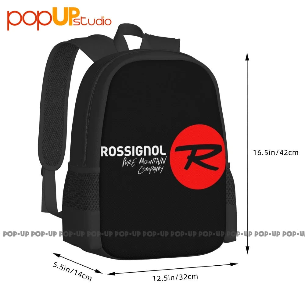 Skis Rossignol Alpine Skis And Equipment Backpack Large Capacity Vintage Art Print Sports Bag Clothes Backpacks