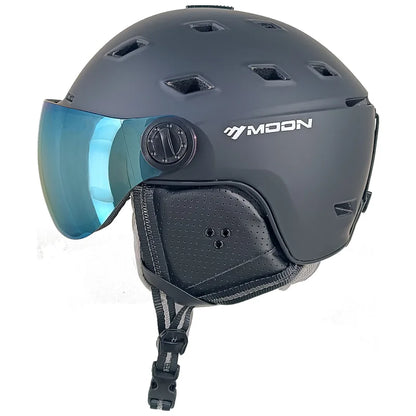 MOON-Professional Ski Helmet for Adult and Youth, Universal for Skateboard, Snowboard, Snow Equipment, Warm, Winter