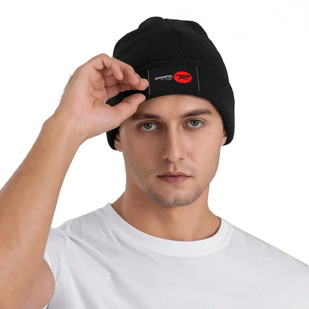 Skis Rossignol Alpine Skis And Equipment Knitted Beanie Hat Beanies Cap Winter Hip Hop Comfortable